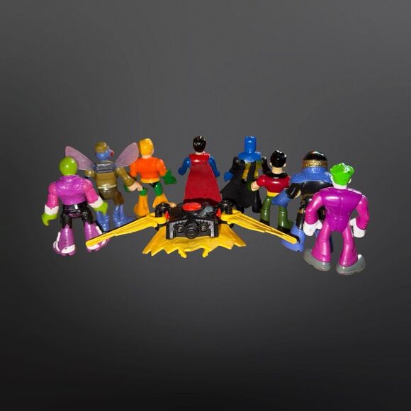 2014 Imaginext DC Batman Bat Boat Airboat Robin BatWings Darkseid Aquaman Figure - Picture 9 of 12